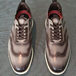 Stacy Adams Men's Edgewood Wingtip Elastic Lace Oxford Leather/Man-Made Upper 8W